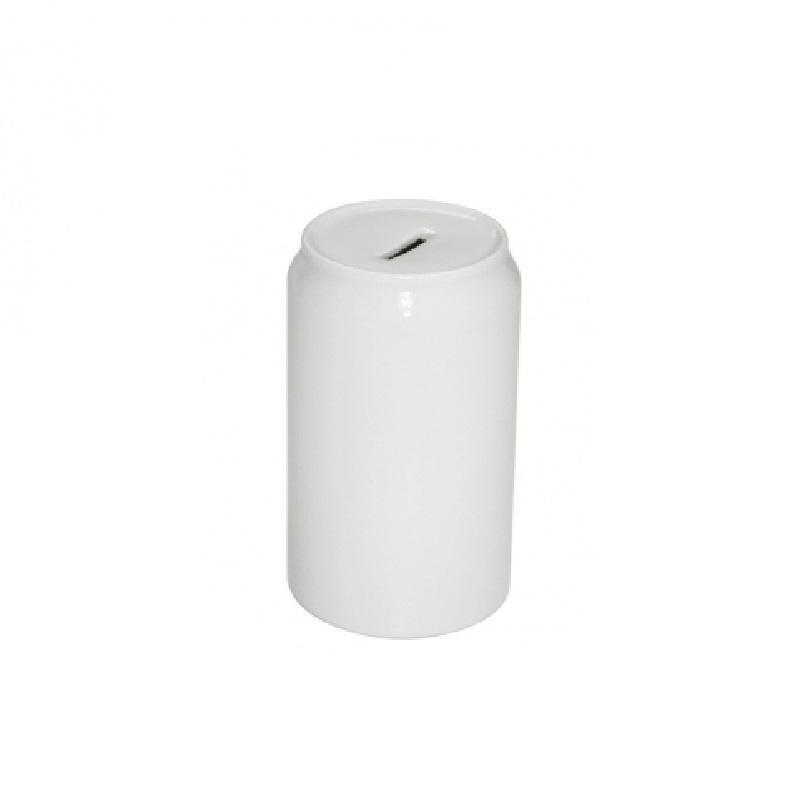 Alcancia de Porcelana White Sublimacion 6.5Cmx11.5Cm