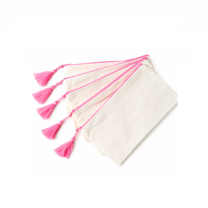 Cosmetiquera con Zipper y Borla Sublimacion
