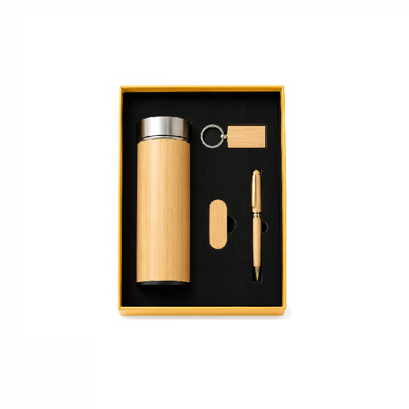Set de Termo, Lllavero, Memoria Usb y Lapicero