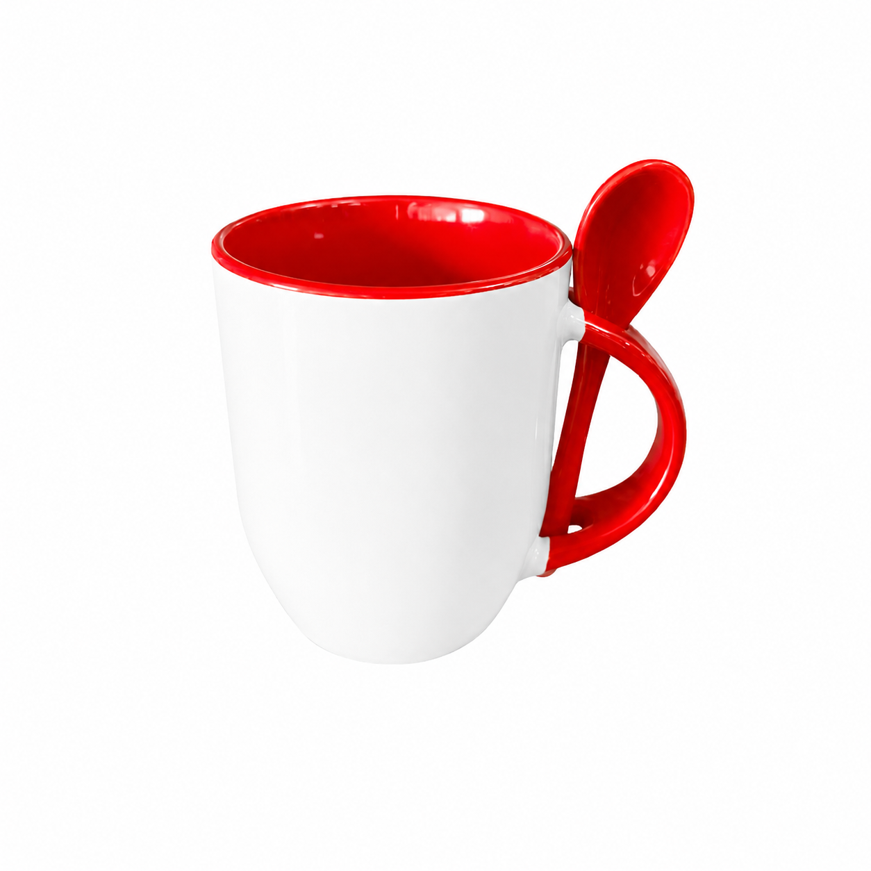 Taza Blanca con Cuchara