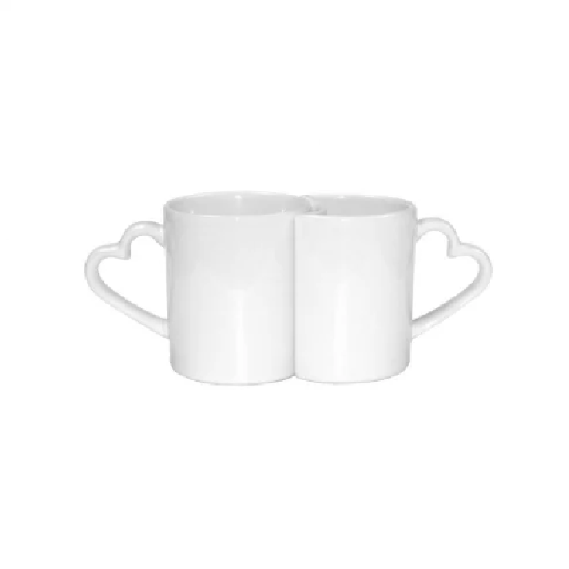 Taza en Parejas Formas de Corazon 11 Oz
